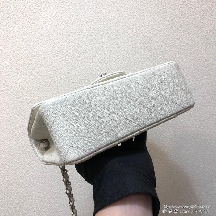 CHANEL香奈兒 独家背景实拍 cf经典1116#mini款 最顶级版本 最新细球纹原厂小牛皮 纯钢五金 時尚百搭 鏈條單肩斜挎包  Cco1189